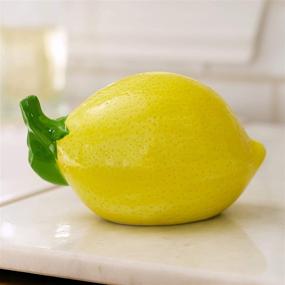 img 1 attached to Lemon-shaped Scrubbie Sponge 🍋 Holder with Bonus Scrubby Pad