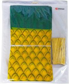 img 1 attached to 🍍 100 Pineapple Cellophane Treat Bags with 200 Gold Twist Ties - Perfect for Cookies, Candies & Pool Party Favours