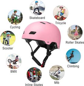 img 3 attached to 🚲 Glaf Kids Bike Helmet: Lightweight, Adjustable, and Multi-Sport for Ages 2-8 - Ideal for Skating, Cycling, and Skateboarding