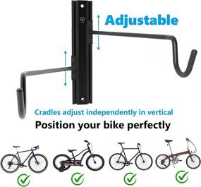 img 1 attached to OUUO Storage Bicycles Adjustable Organization