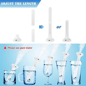 img 3 attached to Mini Portable Cool Mist Humidifier with 6 Replacement Cotton Sticks - USB Air Humidifier for Travel, Office, Hotel, Car & Home - No Water Bottle Required