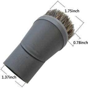 img 3 attached to 🧹 EZ SPARES Universal Horsehair Dust Small Mini Floor Brush with Rotating Cleaning Capability - Miele 07132710 Compatible Replacement Included