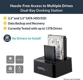 img 3 attached to ⚙️ StarTech.com Dual Bay USB 3.0/eSATA Hard Drive Duplicator Dock for 2.5" & 3.5" SATA SSD HDD - UASP (6Gbps) Standalone Docking Station