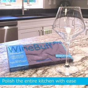 img 2 attached to 🍷 WineBuff Pro Microfiber Polishing Towel: Achieve Spotless Glassware and Stainless Steel with Ease - 3 Pack