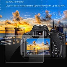 img 2 attached to Защитные стеклянные экраны камеры Nikon D5300 D5500 D5600 - 3 упаковки + крышка горячего башмака и комбинированный адаптер Macro SD/TF карт.
