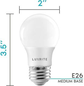 img 2 attached to 💡 Luxrite 7W A15 LED Bulb 40W Equivalent - Dimmable Warm White Light Bulbs, 600 Lumens - Enclosed Fixture Rated - UL Listed (6 Pack)