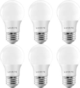 img 4 attached to 💡 Luxrite 7W A15 LED Bulb 40W Equivalent - Dimmable Warm White Light Bulbs, 600 Lumens - Enclosed Fixture Rated - UL Listed (6 Pack)