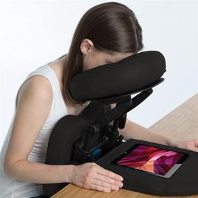 img 4 attached to 🌍 EARTHLITE Massage Kit Travelmate - Compact & Portable Face Down Tabletop Massage System Ideal for Vitrectomy Recovery & Mobile Massage