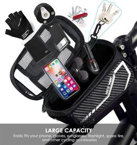 img 2 attached to 🚲 NICEWIN Bike Bag and Phone Holder - Waterproof Bike Handlebar Bag for Adults, Ideal Bike Accessories for Men and Women