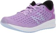 👟 violet pursuit girls' athletic running shoes by new balance logo