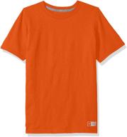 cotton performance short sleeve t-shirt for big boys by russell athletic логотип