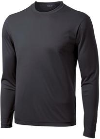 img 2 attached to DRI-Equip Long Sleeve Moisture-Wicking Athletic Shirts for Youth XS-XL