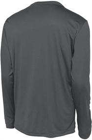 img 1 attached to DRI-Equip Long Sleeve Moisture-Wicking Athletic Shirts for Youth XS-XL
