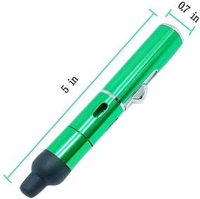 img 3 attached to 🔥 FengFang All-in-One Butane Torch Lighter: Portable Metal Pipe Lighter with Inflatable Detachable Green Lighter