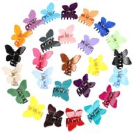butterfly clips solid color barrettes logo