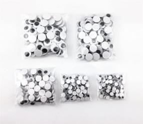 img 3 attached to Dynamic 500pcs Yueton Black and White Adhesive Mini Wiggle Eyes: Ideal for Arts, Crafts & School Projects