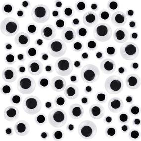 img 4 attached to Dynamic 500pcs Yueton Black and White Adhesive Mini Wiggle Eyes: Ideal for Arts, Crafts & School Projects