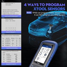 img 1 attached to 🔧 XTOOL TP150 TPMS Инструмент для перепрограммирования с 2 шт. датчиков 2-в-1 (значение $59) - Активация, перепрограммирование и настройка датчиков, сброс световой индикации TPMS, чтение и очистка кодов неисправностей, проверка статуса датчиков и информации OE.