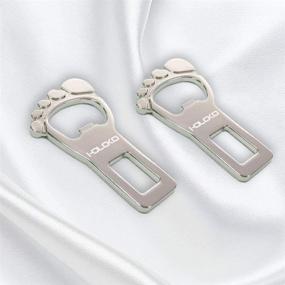 img 3 attached to 🔑 Handy Keychain Addition: 2 Pack Metal Seat Belt Buckle Clip Bottle Openers for Multipurpose Use