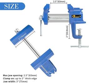 img 3 attached to 🔧 Enhanced Versatility with Forward Z30G 3 Inch Clamp On Vise