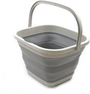 🧺 sammart 10l (2.6 gallon) collapsible rectangular handy basket/bucket (1, grey)" --> "sammart 10l grey collapsible rectangular handy basket/bucket (2.6 gallon capacity) logo