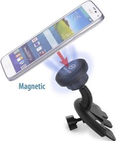 img 3 attached to 📱 Magnetic CD Slot Car Mount Holder by WixGear - Swift-Snap Tech, for Cell Phones and Mini Tablets, Magnetic Cell Phone Mount