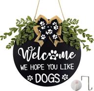 welcome rustic decorations hanging greenery логотип