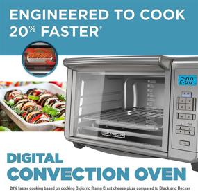 img 3 attached to 🍞 BLACK+DECKER TO3280SSD: Stainless Steel Digital Convection Countertop Toaster Oven - 6-Slice Efficiency at Your Fingertips