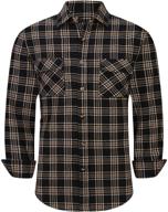 👕 regular sleeve men's flannel button shirts - clothing and shirts logo