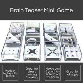 img 1 attached to Cognitive Fun Unleashed: Balance IQ Party Favor Games - 12 Cube Puzzles for All Ages