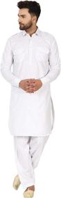 img 4 attached to SKAVIJ Tunic Cotton Pathani Pajama Men's Clothing for Sleep & Lounge