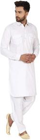 img 1 attached to SKAVIJ Tunic Cotton Pathani Pajama Men's Clothing for Sleep & Lounge