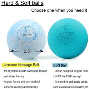 img 3 attached to 💆 Ultimate Lacrosse Massage Ball Set - Deep Tissue Roller and Muscle Massage Balls - Hard and Soft for Maximum Relief