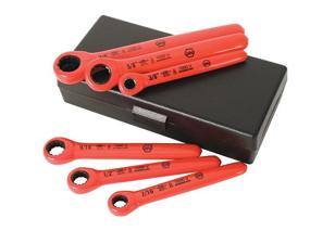 img 1 attached to Wiha 21391 Ratchet Wrenches with Insulated Handles