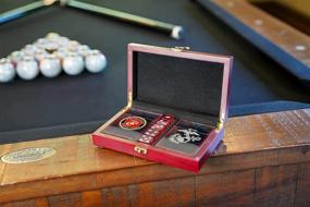 img 2 attached to 🎁 USMC Playing Cards & Marine Corps Dice Gift Set - Perfect Present for Marines