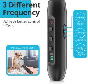 img 2 attached to 🐶 VOLUEX Ultrasonic Dog Barking Control Devices, 3-in-1 Stop Barking Device with 32.8ft Range, Barking Deterrent Tools, Rechargeable Training Device & LED Flashlight