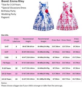 img 2 attached to 🌸 Emma Riley Girls Flower Party Special Occasion Dress: A Perfect Blend of Elegance and Charm