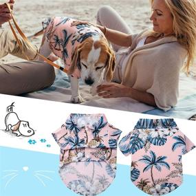 img 2 attached to Hawaiian Dog Shirts: Stylish Pet T-Shirts for Summer, Perfect for Medium to Large Dogs (X-Large)