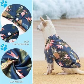 img 1 attached to Hawaiian Dog Shirts: Stylish Pet T-Shirts for Summer, Perfect for Medium to Large Dogs (X-Large)