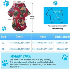 img 3 attached to Hawaiian Dog Shirts: Stylish Pet T-Shirts for Summer, Perfect for Medium to Large Dogs (X-Large)