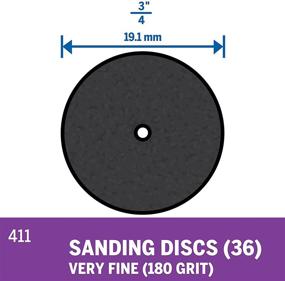 img 3 attached to 🪚 Dremel 411 Sanding Disc, 36 Pack: Efficient and Versatile Sandpaper for Precision Work