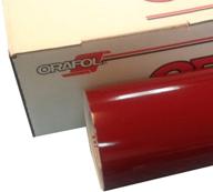 🎨 high-quality 24" x 10 ft roll of glossy oracal 651 burgundy vinyl: ideal for craft & sign cutters logo