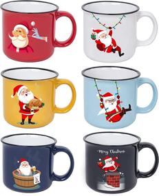 img 2 attached to 🎄 Christmas Ceramic Coffee Mug - Large Size Ounce Capacity