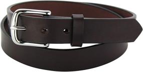 img 4 attached to 👔 Classic Black Leather Belt: Premium Men's Accessory for Style and Durability