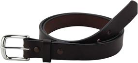 img 2 attached to 👔 Classic Black Leather Belt: Premium Men's Accessory for Style and Durability