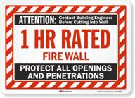 🔍 reflective laminated attention smartsign engineer logo