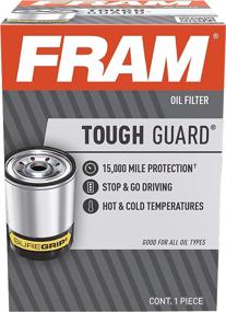 img 1 attached to 🚗 Long-lasting Performance: FRAM Tough Guard TG2-1 Spin-On Oil Filter for 15K Mile Change Interval in Passenger Cars