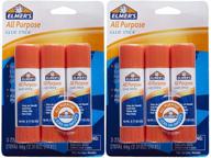 🔨 elmer's all purpose glue stick, large size - 0.77 oz / 22 g (pack of 6): reliable adhesive for crafting and office projects logo