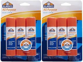 img 2 attached to 🔨 Elmer's All Purpose Glue Stick, Large Size - 0.77 Oz / 22 G (Pack of 6): Reliable Adhesive for Crafting and Office Projects