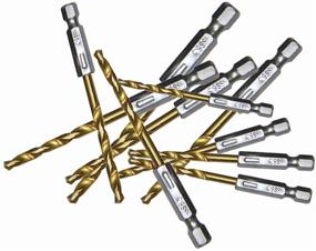 img 1 attached to 🔩 Titanium Coated Regular Drilling Bits by Favortools